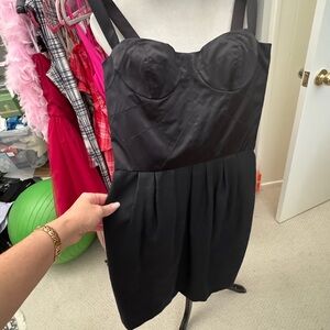 Dolce & Gabbana Black Bustier Cocktail Dress